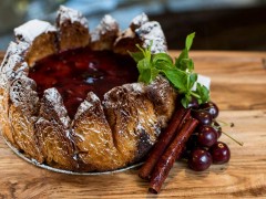 RECIPE: Dean’s Almond Cherry Croissant Cheesecake